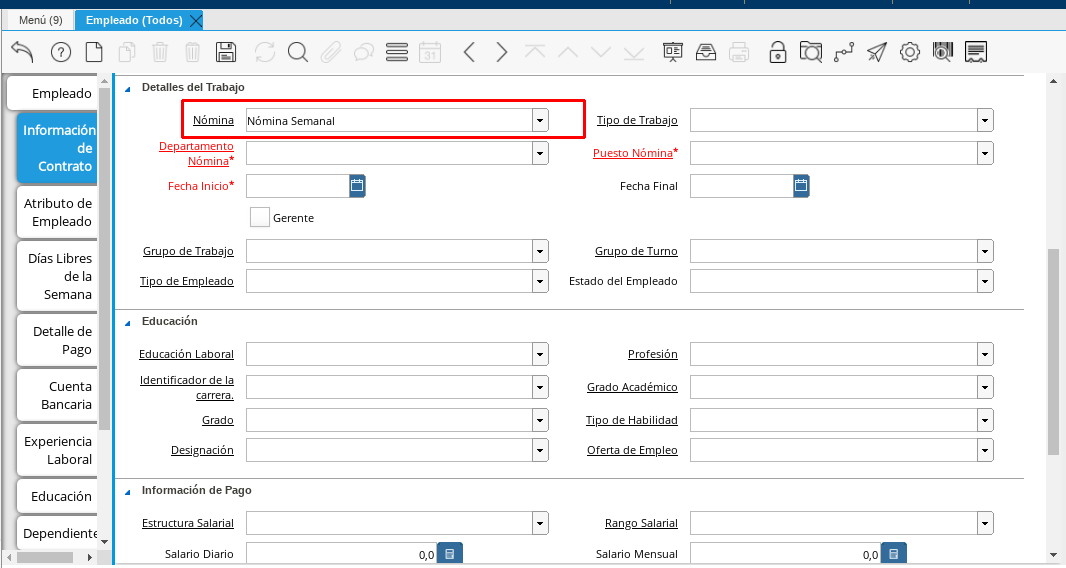 Campo Nómina